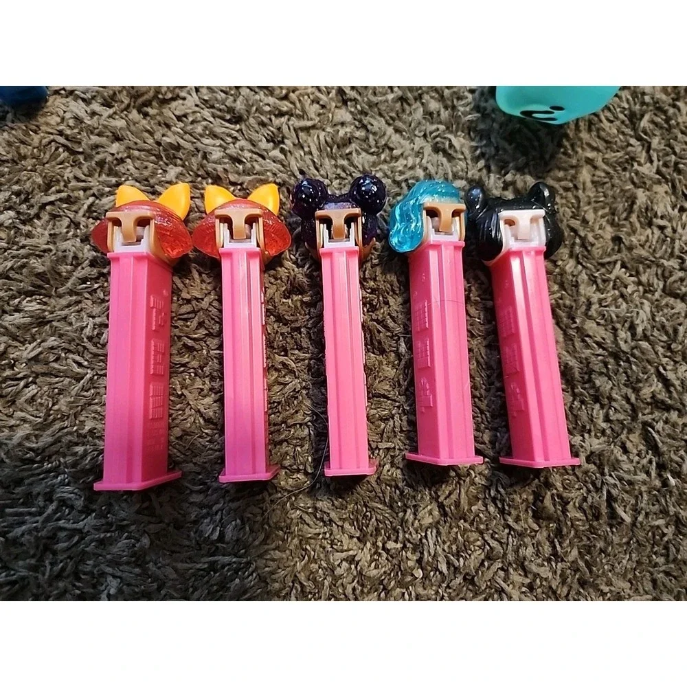 LOL SERIES 1 -‎ SURPRISE PEZ SET OF 5. Dusk, Splash, Purple, Glitter x2.